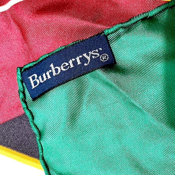 BURBERRY Women’s Prorsum Knight Silk Scarf Hand Rolled Vintage MADE IN ITALY - Picture 9 of 13